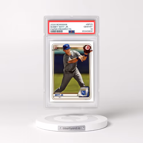 2020 Bowman Paper Prospects #BP25 Bobby Witt Jr. (PSA 10 GEM MINT)