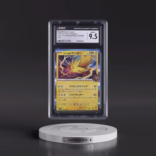 2025 Glory of the Rocket Gang - sv10 #033/098 Team Rocket's Zapdos - Holo (CGC 9.5 MINT+)