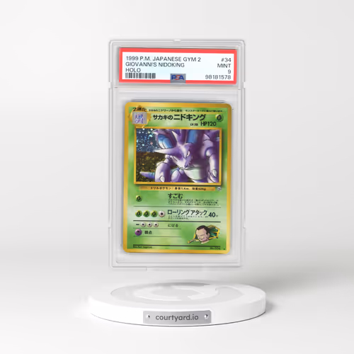 1999 Gym 2: Challenge from the Darkness #34 Giovanni's Nidoking - Holo (PSA 9 MINT)