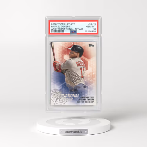 2018 Topps Update an International Affair #IA-19 Rafael Devers (PSA 10 GEM MINT)