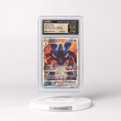 2017 Black Star Promos - Sword & Shield #SWSH291 Lucario VSTAR - Crown Zenith Elite Trainer Box (Hol