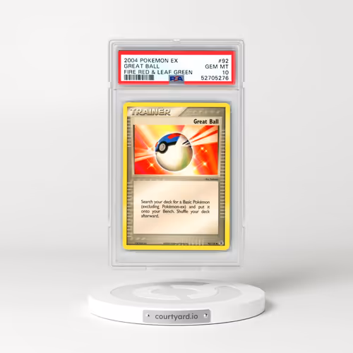 2004 Pokémon EX Fire Red & Leaf Green #92 Great Ball (PSA 10 GEM MINT)