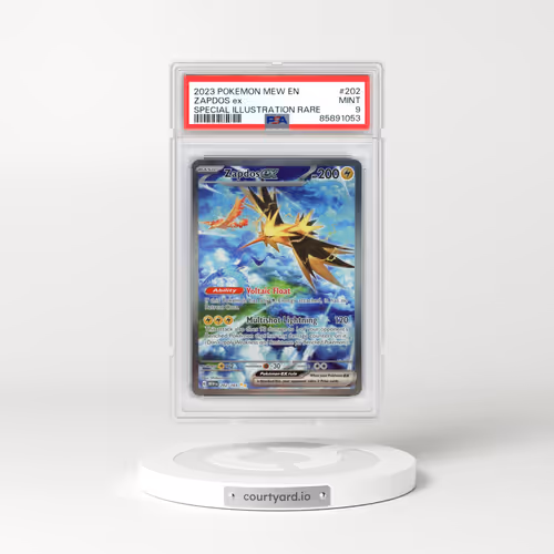 2023 Pokémon Mew EN-151 #202 Zapdos EX - Holo Special Illustration Rare (PSA 9 MINT)