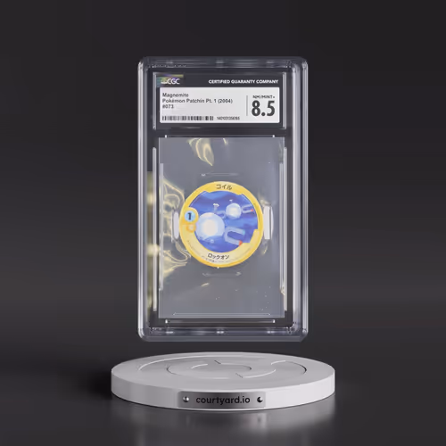 2004 Pokémon Patchin Booster 1 (POW) - Japanese #073 Magnemite (CGC 8.5 NM-MT+)