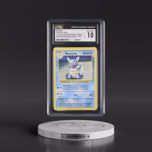 2023 Pokémon Clb-Trading Card Game Classic Blastoise & Suicune EX Deck #002 Wartortle (CGC 10 GEM MI