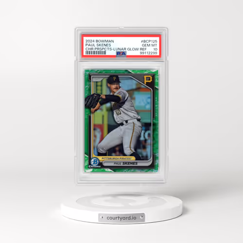 2024 Bowman Chrome Prospects #BCP125 Paul Skenes - Lunar Glow Refractor (PSA 10 GEM MINT)