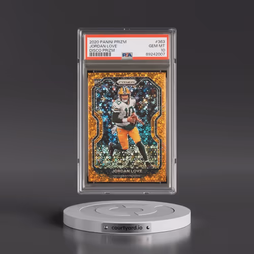 2020 Panini Prizm #363 Jordan Love - Disco Prizm (PSA 10 GEM MINT)