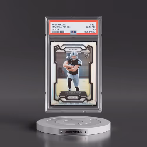 2023 Panini Prizm #361 Michael Mayer - Silver Prizm (PSA 10 GEM MINT)