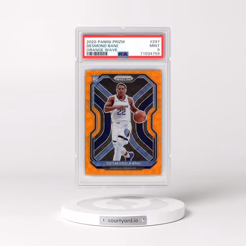 2020 Panini Prizm #297 Desmond Bane - Orange Wave (PSA 9 MINT)