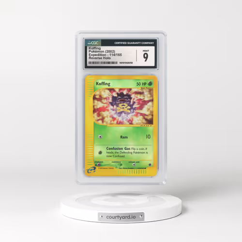 2002 Expedition #114 Koffing - Holo e-Card Symbol (CGC 9 MINT)