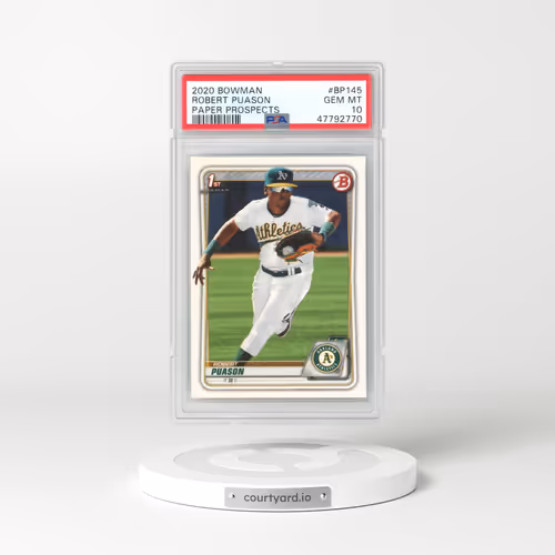 2020 Bowman Paper Prospects #BP145 Robert Puason (PSA 10 GEM MINT)