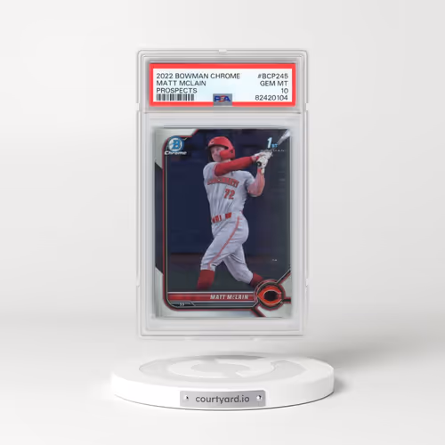 2022 Bowman Chrome Prospects #BCP245 Matt Mclain (PSA 10 GEM MINT)