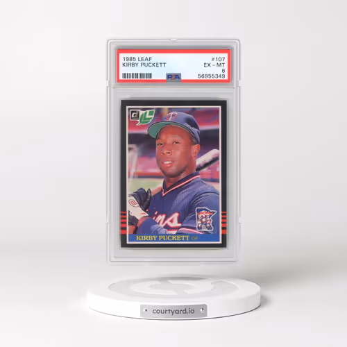 1985 Leaf #107 Kirby Puckett (PSA 6 EX-MT)