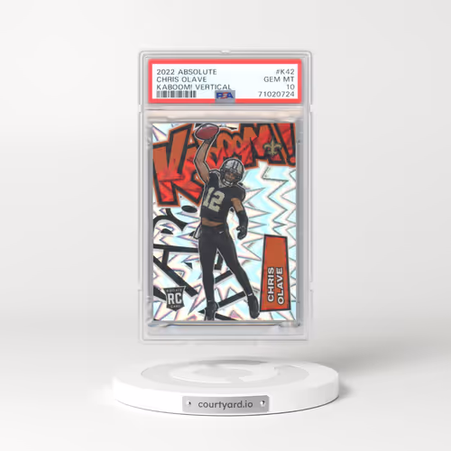 2022 Panini Absolute Kaboom! Vertical #K42 Chris Olave (PSA 10 GEM MINT)
