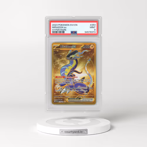 2023 Pokémon Svi EN-Scarlet & Violet #253 Miraidon EX - Holo Hyper Rare (PSA 9 MINT)