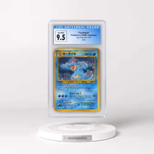 1999 Neo Premium File #160 Feraligatr - No Rarity - Holo (CGC 10 GEM MINT)