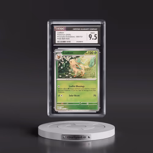 2024 Prismatic Evolutions - PRE EN #005/131 Leafeon - Poké Ball Holo (CGC 9.5 MINT+)