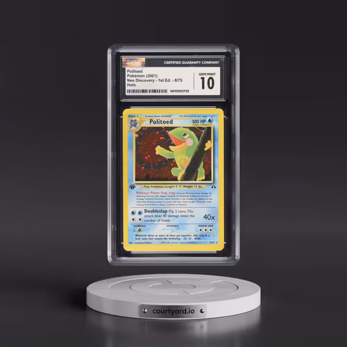 2001 Neo Discovery #8/75 Politoed - 1st Edition Holo (CGC 10 GEM MINT)