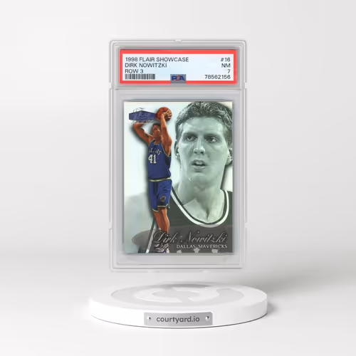 1998 Flair Showcase #16 Dirk Nowitzki - Row 3 (PSA 7 NM)