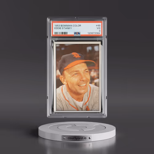 1953 Bowman Color #49 Eddie Stanky (PSA 3 VG)