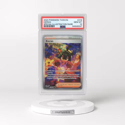 2024 Pokémon Twm EN-Twilight Masquerade #218 Kieran - Special Illustration Rare (PSA 10 GEM MINT)