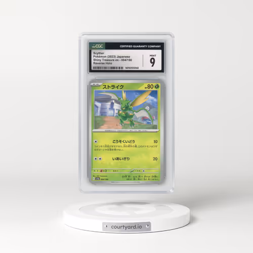 2023 Shiny Treasure ex #004/190 Scyther - Reverse Holo Digitized (CGC 9 MINT)