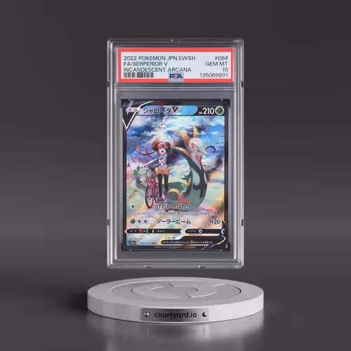 2022 Pokémon Sword & Shield Incandescent Arcana #084 Serperior V - Holo Full Art (PSA 10 GEM MINT)