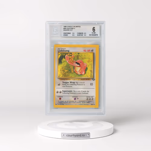1999 Pokémon Jungle #38 Lickitung U (Square Cut) (BGS 6 EX-MT)