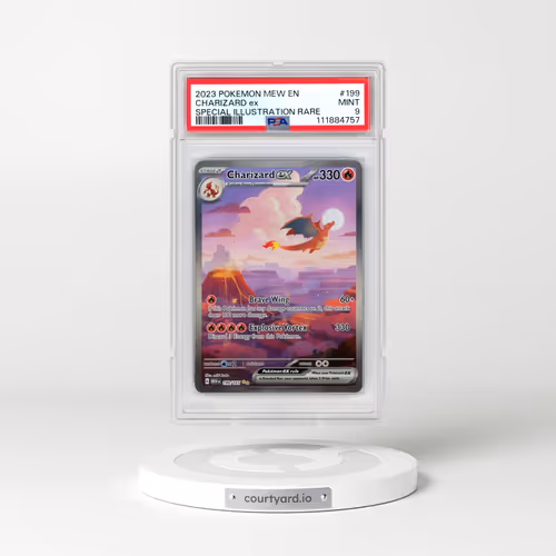 2023 Pokémon Mew EN-151 #199 Charizard EX - Holo Special Illustration Rare (PSA 9 MINT)