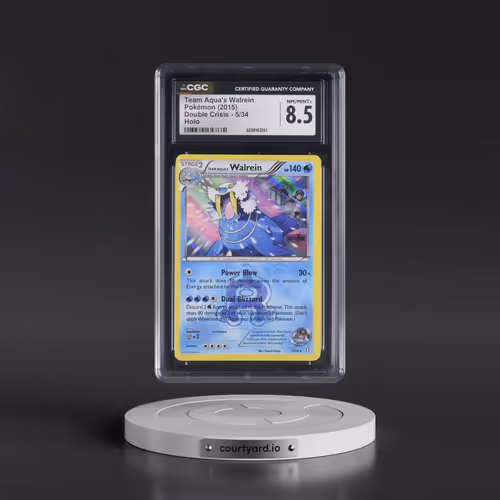 2015 Double Crisis #5/34 Team Aqua's Walrein - Holo (CGC 8.5 NM-MT+)