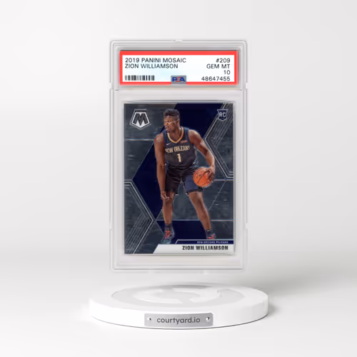 2019 Panini Mosaic #209 Zion Williamson (PSA 10 GEM MINT)
