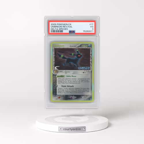 2005 Pokémon EX Delta Species #17 Umbreon - Reverse Foil (PSA 3 VG)