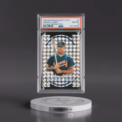 1996 Bowman's Best Cuts #4 Andruw Jones - Atomic Refractor (PSA 8 NM-MT)