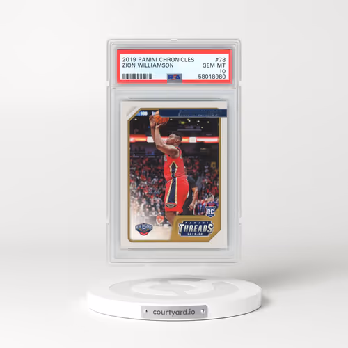 2019 Panini Chronicles #78 Zion Williamson (PSA 10 GEM MINT)