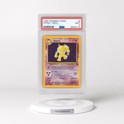 1999 Pokémon Fossil #8 Hypno - Holo (PSA 9 MINT)