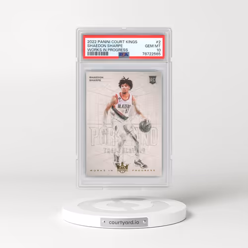 2022 Panini Court Kings Works in Progress #2 Shaedon Sharpe (PSA 10 GEM MINT)