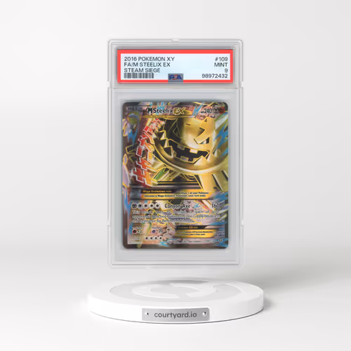 2016 Pokémon XY Steam Siege #109 M Steelix EX - Holo Full Art (PSA 9 MINT)