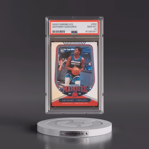 2020 Panini Chronicles #254 Anthony Edwards (PSA 10 GEM MINT)