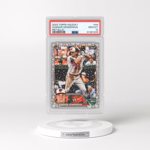 2023 Topps Holiday #H4 Gunnar Henderson - Metallic (PSA 10 GEM MINT)