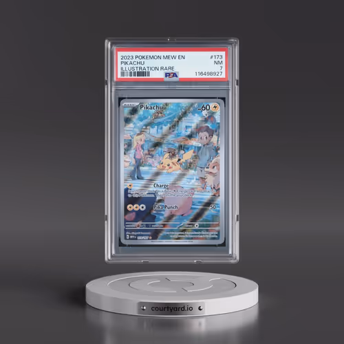 2023 Pokémon Mew EN-151 #173 Pikachu - Illustration Rare (PSA 7 NM)