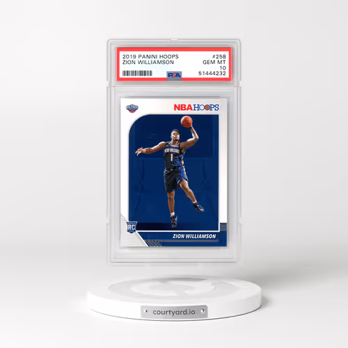 2019 Panini Hoops #258 Zion Williamson (PSA 10 GEM MINT)