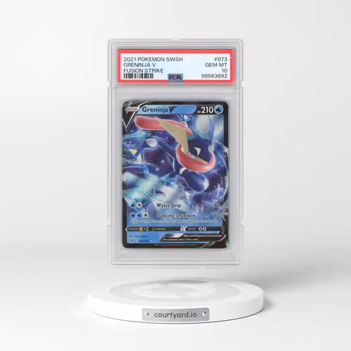 2021 Pokémon Sword & Shield Fusion Strike #073 Greninja V - Holo (PSA 10 GEM MINT)