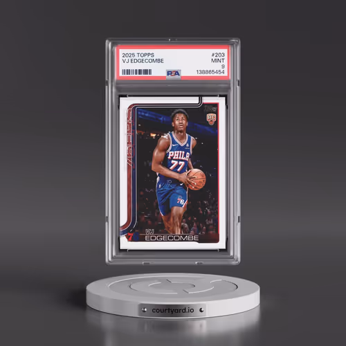 2025 Topps #203 VJ Edgecombe (PSA 9 MINT)