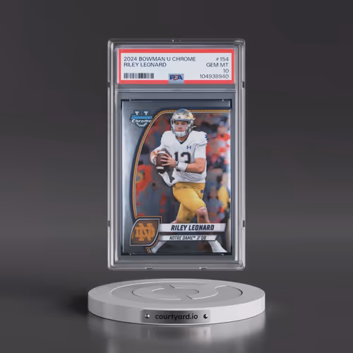 2024 Bowman University Chrome #154 Riley Leonard (PSA 10 GEM MINT)