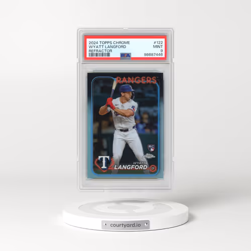 2024 Topps Chrome #122 Wyatt Langford - Refractor (PSA 9 MINT)