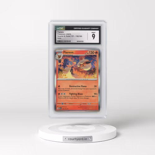 2023 Scarlet & Violet 151 - MEW EN #136/165 Flareon - Holo (CGC 9 MINT)