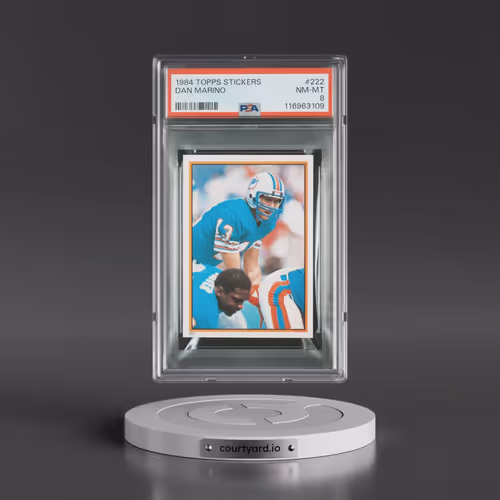 1984 Topps Stickers #222 Dan Marino (PSA 8 NM-MT)
