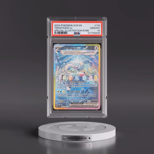2024 Pokémon Scr EN-Stellar Crown #170 Terapagos EX - Holo Special Illustration Rare (PSA 10 GEM MIN