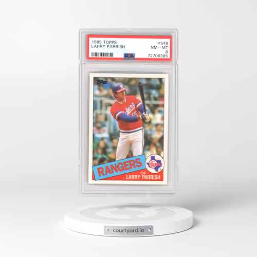 1985 Topps #548 Larry Parrish (PSA 8 NM-MT)
