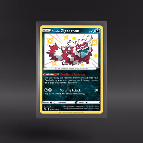 Shining Fates Shiny Vault #SV078/SV122 Galarian Zigzagoon